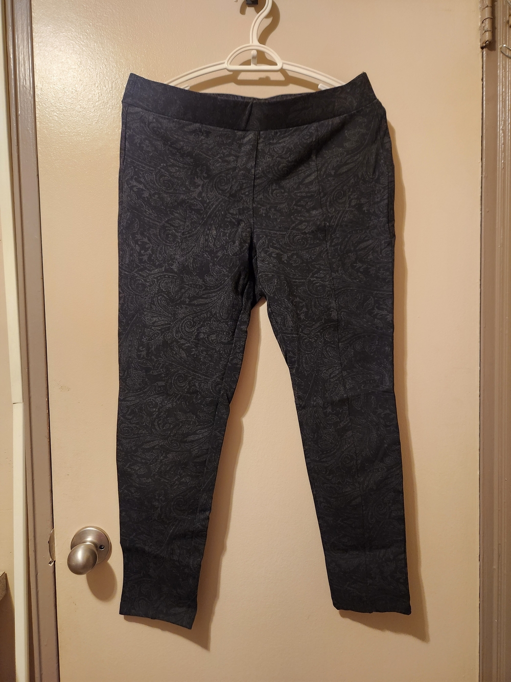 Style & Co. Black Paisley Skinny Jeans